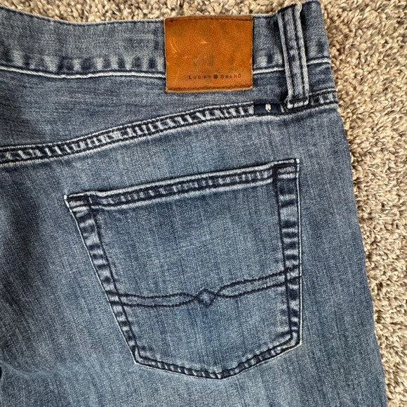 Lucky Brand Other - Lucky Brand 221 Original Straight Mens 40x30 Blue Denim Stretch Jeans